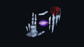 Rinnegan, rinnegan, naruto, artwork, art, digital-art, dark, anime, artist HD wallpaper