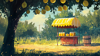 Refreshing Lemonade Stand - Delight, lemonade stand, lemon, summer, nature HD wallpaper