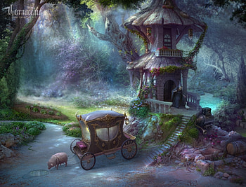 abstract, fantasy, art, tree HD wallpaper