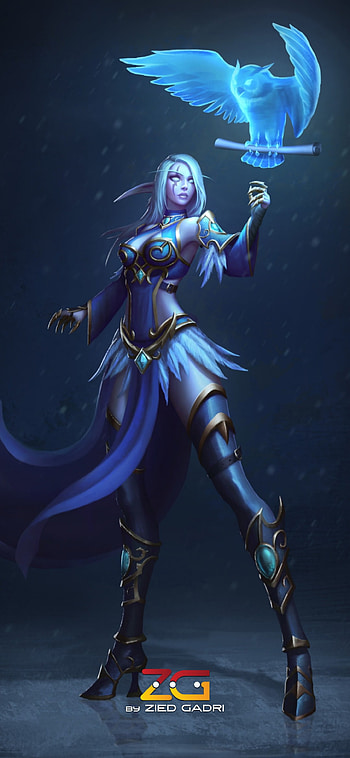 Mirsal, Bleu, Fantasy, Fairy HD phone wallpaper