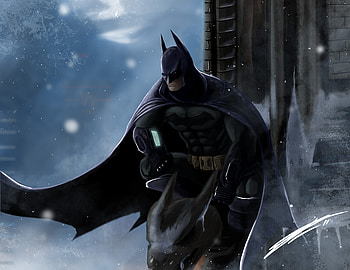 Batman Gargoyle Pose , batman, superheroes, artist, deviantart, digital-art, artwork HD wallpaper