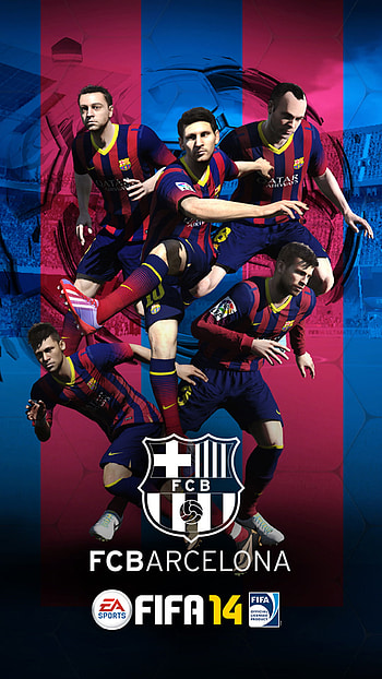 6 plus FIFA 14 Barcelona HD phone wallpaper