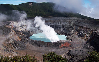 Hawaii Volcanoes National Park, Poas volcano, Majestic background, Nature's power HD wallpaper