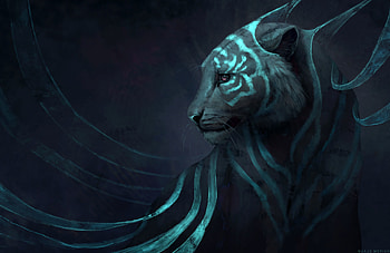 Art, Predator, Tiger, Fantastic HD wallpaper