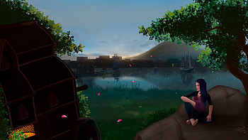 Alianor, adventure, wind, fantasy, landscape, fantasy adventure, fantasy landscape HD wallpaper