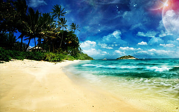 lakeside, sky, lake HD wallpaper