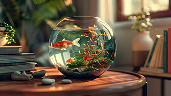 Tranquil Fish Bowl Aquarium, fish bowl HD wallpaper