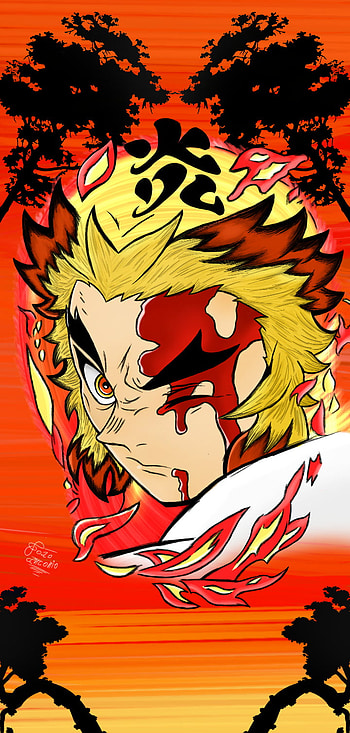 Kyojuro Rengoku, Rengoku DemonSlayer, Kimetsunoyaiba Hashiras HD phone wallpaper