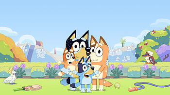 Bluey Family Cartoon, Bluey HD wallpaper