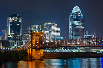 Cincinnati Skyline, Travels, Dentist in Cincinnati, Seven Star Dental HD wallpaper