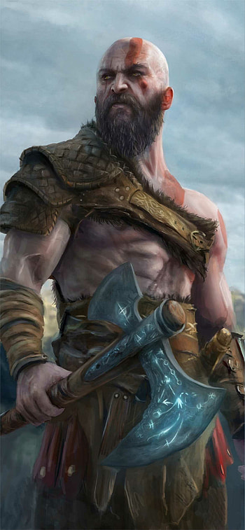God of War, Immersive gaming, Striking visuals, Legendary hero HD phone wallpaper