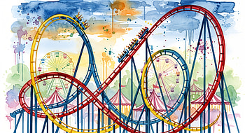 Roller Coaster, Amusement Park, Theme Park HD wallpaper