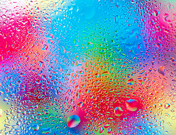 Colored Water Drops, rain, rainbow, drops, colors, texture, glass, water HD wallpaper