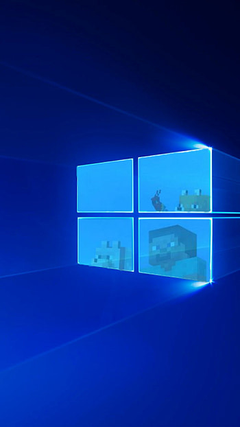 Minecraft, display_case, glass, windows HD phone wallpaper