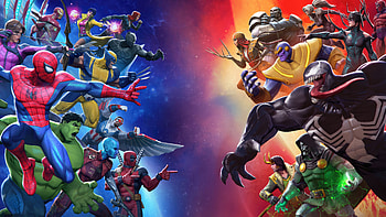 Marvel Contest Of Champions 2024, marvel-contest-of-champions, games, marvel, spiderman, venom, hulk, thanos, captain-america, video-games HD wallpaper