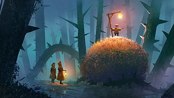 Searching for the light, fantasy, child HD wallpaper