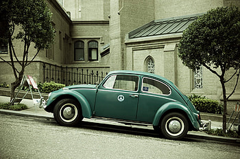 Volkwagen, other, people, fun, ocean HD wallpaper