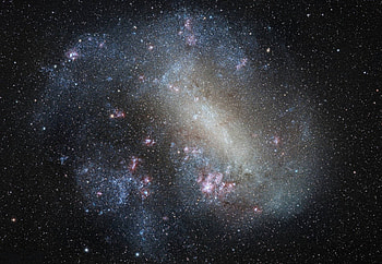 The Large Cloud of Magellan, galaxies, fun, space, cool, stars HD wallpaper