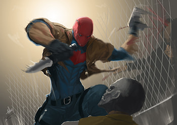 Redhood Blackmask Dc Artwork, red-hood, artwork, artist, digital-art, deviantart, dc-comics, art HD wallpaper