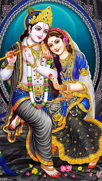 Radha Krishna , Beautiful, Creative Art HD phone wallpaper