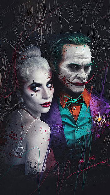 Joker - Harley Quin, art, painting, quinn HD phone wallpaper