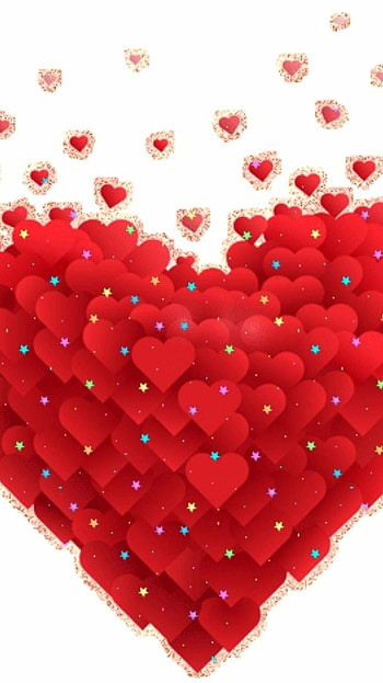 Red Heart, Design HD phone wallpaper