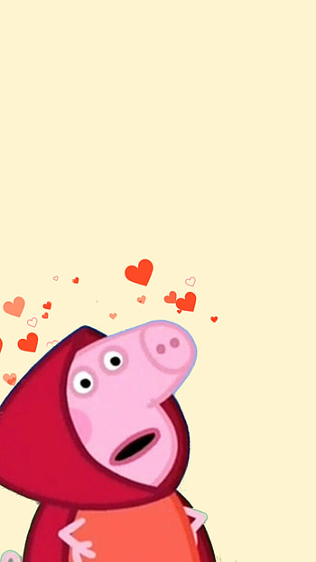 peppa pig, love HD phone wallpaper