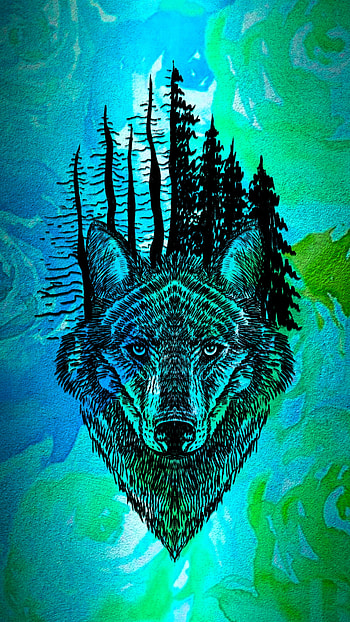 wolf Amoled, 3d HD phone wallpaper