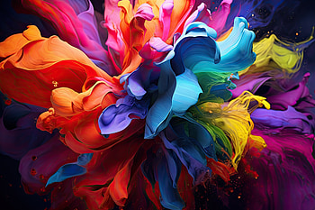 Abstract Pattern, glow, particle, neon, lines, rainbow, Abstract, pattern HD wallpaper