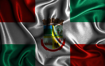 Jaragua do Sul flag, , silk wavy flags, brazilian cities, Day of Jaragua do Sul, Flag of Jaragua do Sul, fabric flags, 3D art, Jaragua do Sul, cities of Brazil, Jaragua do Sul 3D flag HD wallpaper
