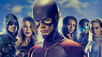 Flash, Arrowverse, Brandon Routh, Arrow (Tv Show), Tv Show, The Flash (2014), Atom (Dc Comics), Caity Lotz, Grant Gustin, Green Arrow, Legends Of Tomorrow (Tv Show), Maisie Richardson Sellers, Melissa Benoist, Stephen Amell, Supergirl (Tv Show), Supergirl, Vixen (Dc Comics), White Canary (Dc Comics) HD wallpaper