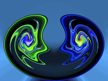 isometric 1, blue, isometric, abstract, green HD wallpaper