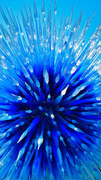 Blue Colour, Blue Colour Ice Stones HD phone wallpaper
