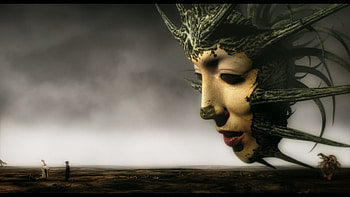 Mirrormask Movies Fantasy Face Eyes Mask Dark Monster Demon Creepy At Dark HD wallpaper