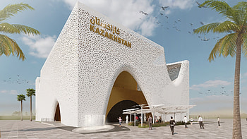 Kasachstan pavillon Expo 2020 Dubai, Kazakhstan, International exhibition, Innovative design HD wallpaper