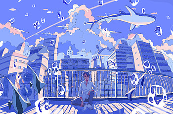 Anime Boy Lost In Dreams , anime-boy, anime, artist, artwork, digital-art HD wallpaper