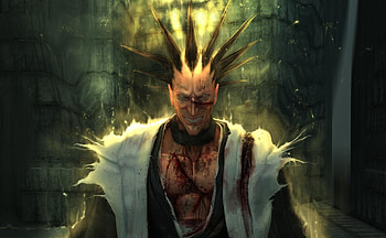 Zaraki Kenpachi, bleach, anime, boy, man, spike HD wallpaper