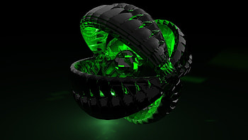 form, green, shadow, dark HD wallpaper