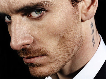 Michael Fassbender, Blue eyes men, Actors faces, Stubble HD wallpaper