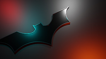 3D logo, Batman Sign HD wallpaper