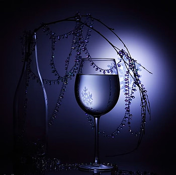 Stylish Blue, blue, water, stylish, dekor, bottle, glas HD wallpaper