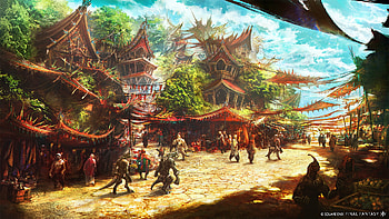 Final Fantasy XIV Dawntrail Artwork, video game, Final Fantasy XIV: Dawntrail HD wallpaper