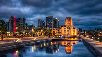 San Diego , Famous landmarks, Beautiful beaches, Cityscape views HD wallpaper