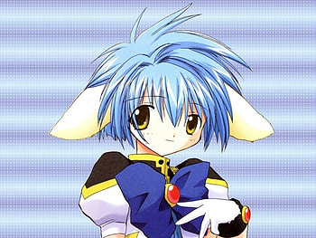 Mint, blue, anime, light, galaxy angel, blancmanche, rabbit ears HD wallpaper