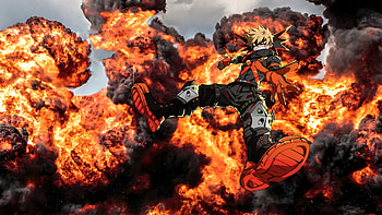 Katsuki Bakugo, Katsuki Bakugou, Anime, My Hero Academia HD wallpaper