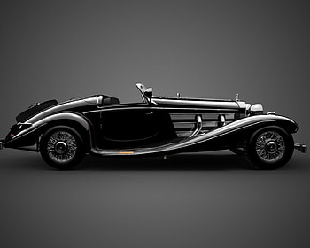 Black Beauty, black, old car, old time car, cars, beauty HD wallpaper