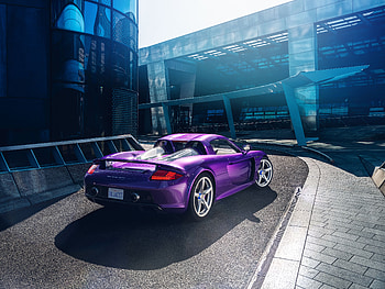 Porsche Carrera GT Rear Violet , porsche-carrera, porsche, cars, 2022-cars, behance HD wallpaper