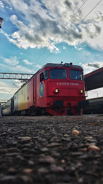 060-EA 255 tricolor, nature, ea255, railway, cfr HD phone wallpaper