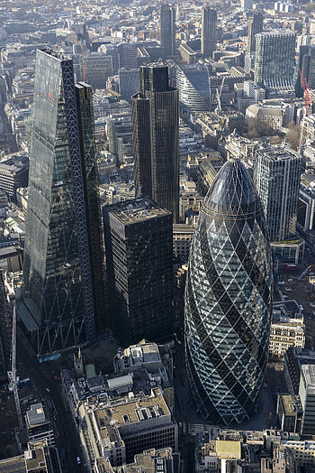 The Gherkin, Aerial , London skyline, Urban landscape HD phone wallpaper