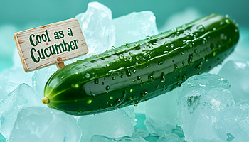 Cool as a Cucumber, sign, food HD wallpaper